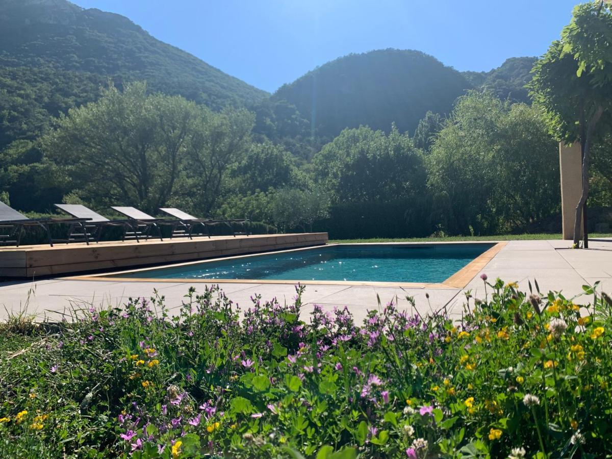 Estive Des Angelettes Piscine Chauffee Sauna Saint-Ferréol-Trente Eksteriør billede
